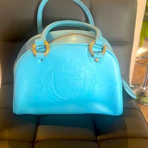 RARE SKY BLUE Authentic Y2K JUICY COUTURE BOWLER BAG